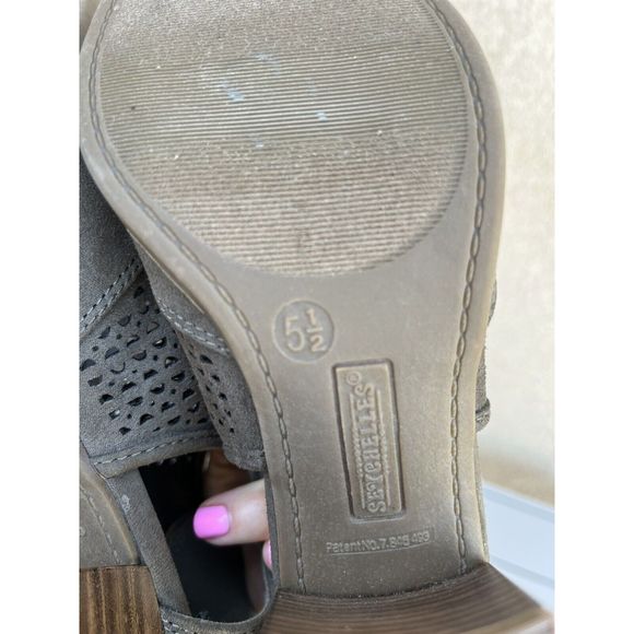 Seychelles open toe heeled ankle boot - Size 5.5 - Green - Picture 12 of 12